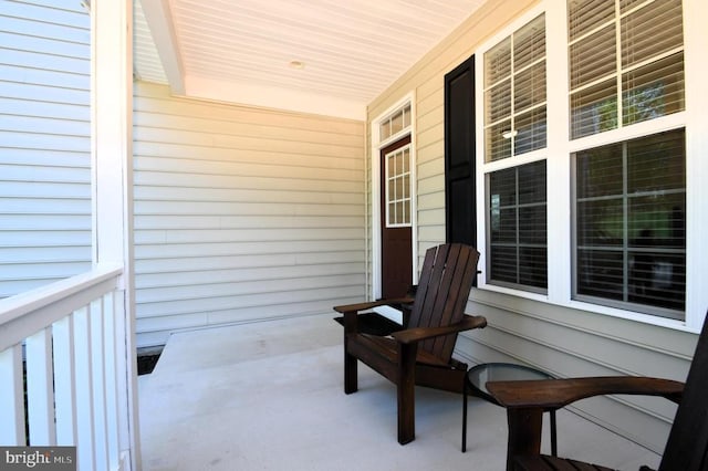 view of patio with covered porch