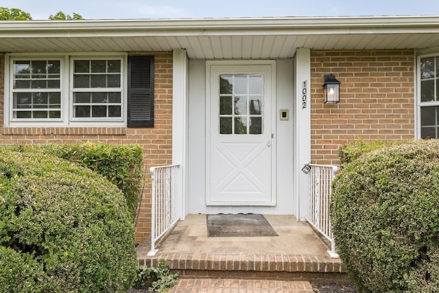 1002 Coalter St, Staunton, VA 24401 - doorway to property with brick siding