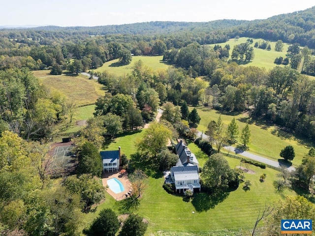 240 Broad Axe Rd, Charlottesville, VA 22903 - bird's eye view with a wooded view
