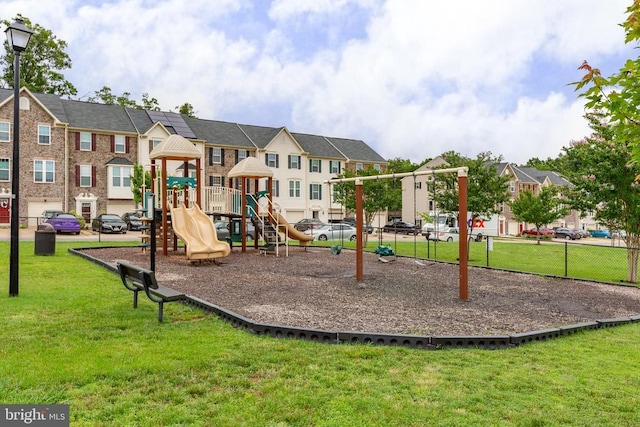 4556 Alliance Way, Fredericksburg, VA 22408 - community play area featuring a residential view