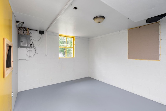 916 Selma Blvd, Staunton, VA 24401 - below grade area with electric panel and concrete block wall