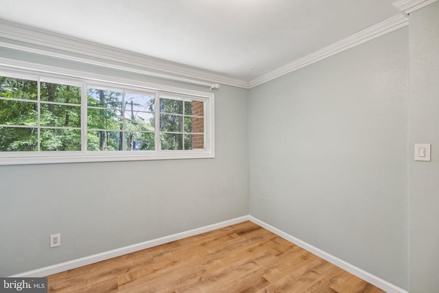 10603 Bluebird Ln, Spotsylvania, VA 22553 - empty room with light wood-type flooring and ornamental molding
