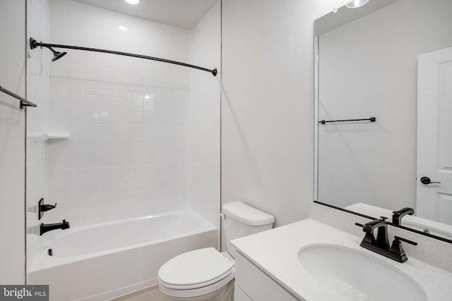 35663 Aspen Way, Locust Grove, VA 22508 - full bathroom with toilet, vanity, and bathtub / shower combination