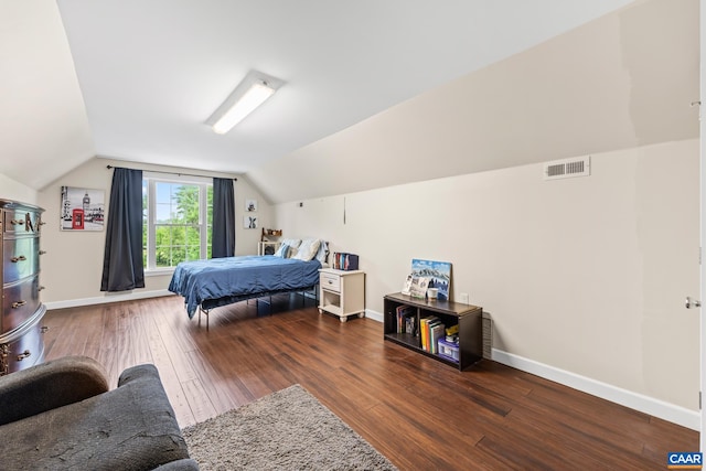 8289 Three Notch Rd, Louisa, VA 23093 - bedroom featuring hardwood / wood-style floors and lofted ceiling
