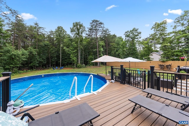 8289 Three Notch Rd, Louisa, VA 23093 - outdoor pool featuring a deck