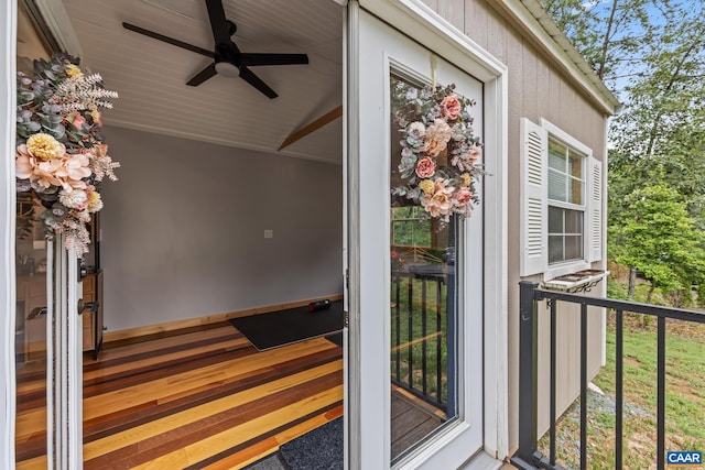 8289 Three Notch Rd, Louisa, VA 23093 - property entrance featuring ceiling fan