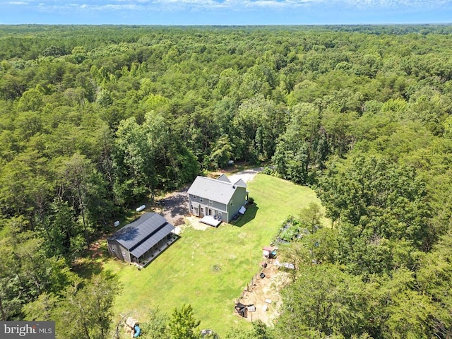 275 Freestyle Ln, Mineral, VA 23117 - view from above of property with a heavily wooded area