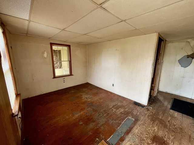 204 Dogwood St, Waynesboro, VA 22980 - empty room featuring a paneled ceiling and wood finished floors