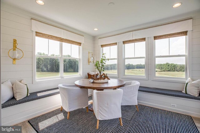 view of sunroom