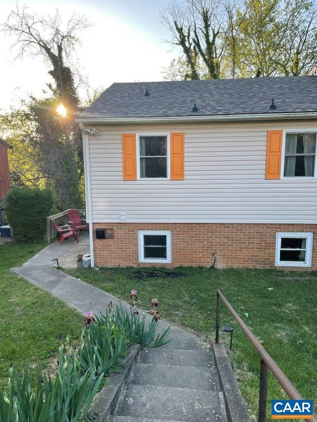 815 Ridge St, Charlottesville, VA 22902 - view of property exterior with a yard and a patio area