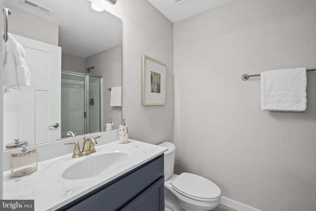 7806 Shawmont Rd, Fredericksburg, VA 22407 - full bathroom with a shower stall, vanity, and toilet