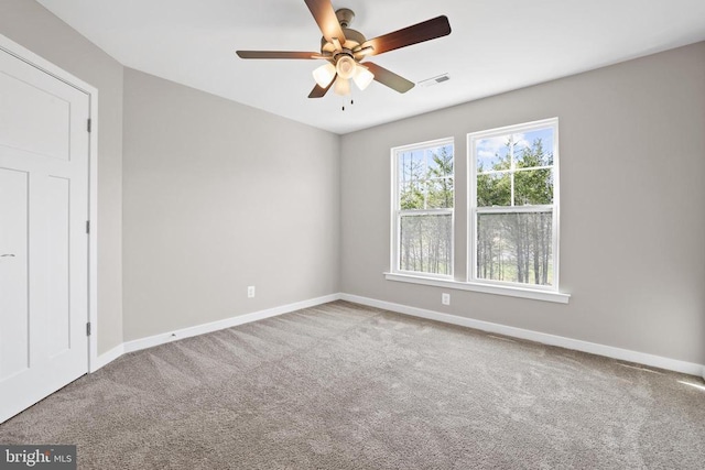 7806 Shawmont Rd, Fredericksburg, VA 22407 - unfurnished bedroom featuring carpet, baseboards, and a ceiling fan