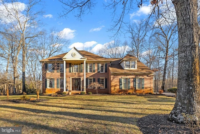8413 Pathfinders Ct, Spotsylvania, VA 22553 - neoclassical home with a front yard