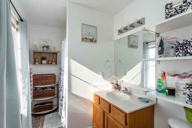 bathroom featuring vanity