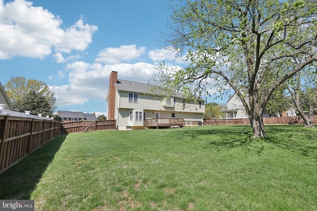 12011 Big Ben Blvd, Fredericksburg, VA 22407 - view of yard with a deck