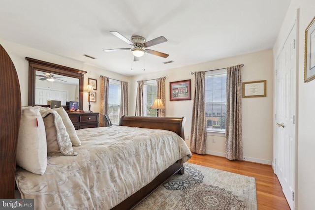 12011 Big Ben Blvd, Fredericksburg, VA 22407 - bedroom featuring wood finished floors, baseboards, and a ceiling fan