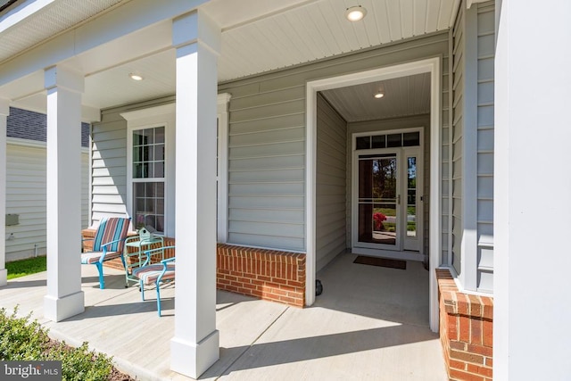 6104 New Berne Rd, Fredericksburg, VA 22407 - entrance to property with a porch and brick siding