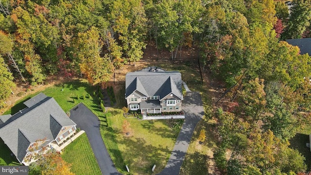 view from above of property