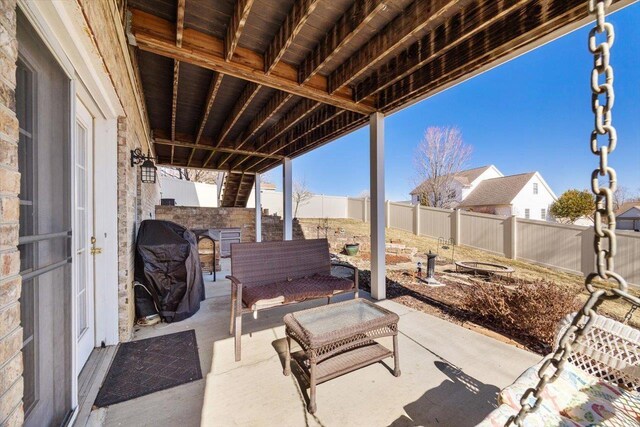 102 Shawn Cir, Staunton, VA 24401 - view of patio featuring a fenced backyard