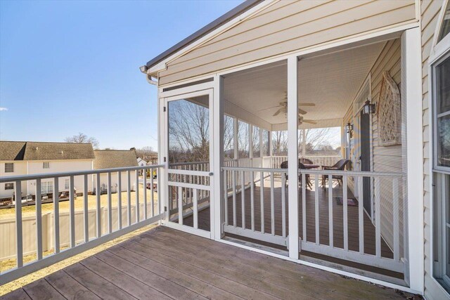 102 Shawn Cir, Staunton, VA 24401 - wooden deck with ceiling fan
