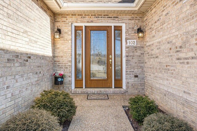 102 Shawn Cir, Staunton, VA 24401 - property entrance with brick siding