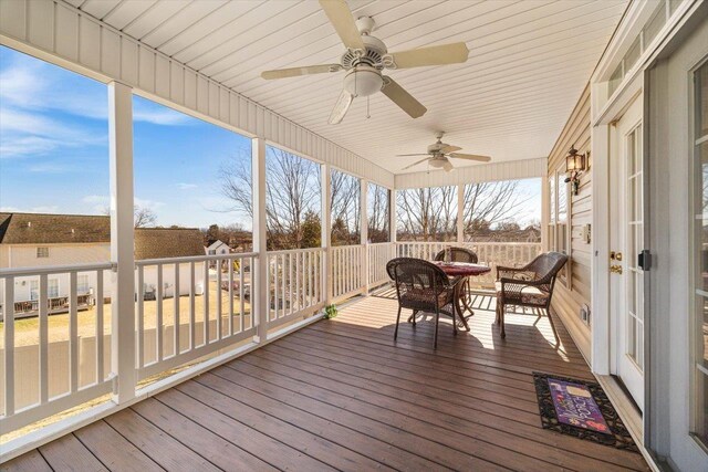102 Shawn Cir, Staunton, VA 24401 - sunroom featuring ceiling fan and plenty of natural light