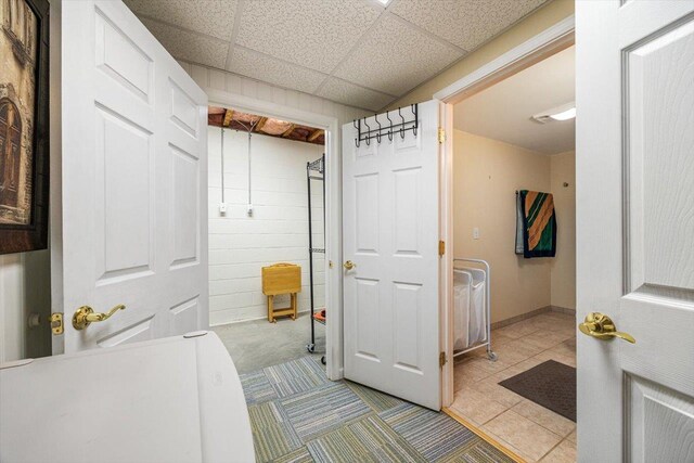 102 Shawn Cir, Staunton, VA 24401 - interior space featuring a paneled ceiling