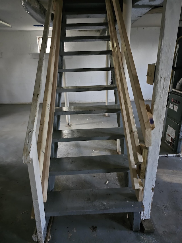 8445 James Monroe Hwy, Culpeper, VA 22701 - stairway with concrete flooring