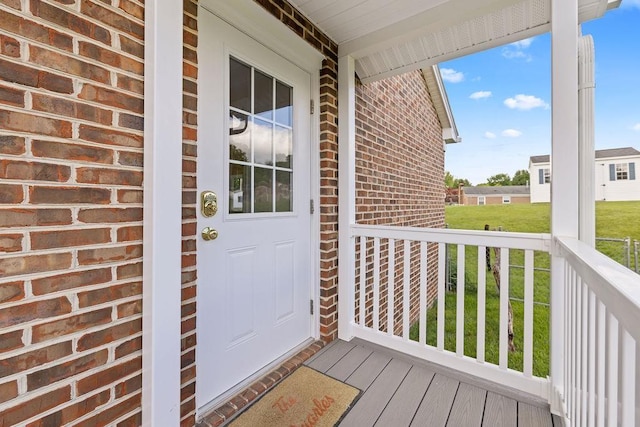 5 Granary Rd, Verona, VA 24482 - entrance to property with brick siding and a porch