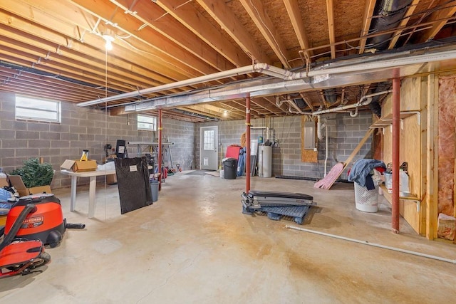 5 Granary Rd, Verona, VA 24482 - basement with gas water heater and electric panel