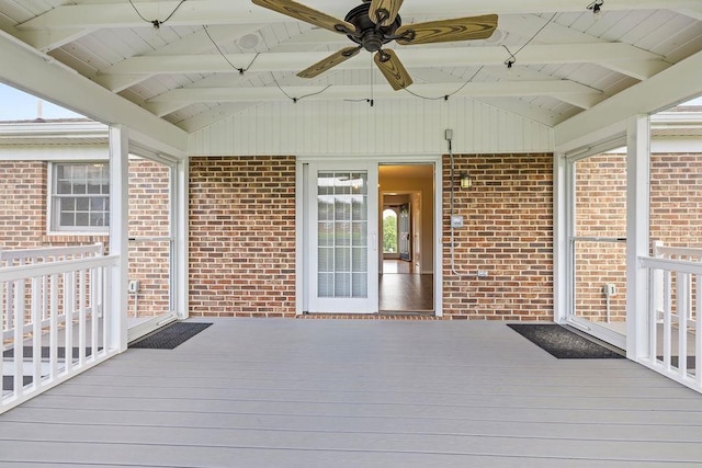 5 Granary Rd, Verona, VA 24482 - wooden deck featuring a ceiling fan