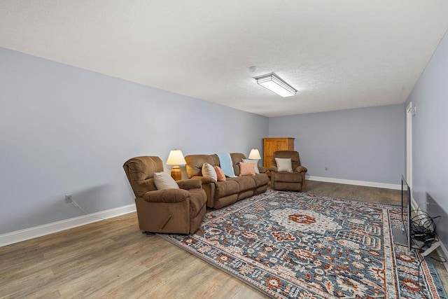 5 Granary Rd, Verona, VA 24482 - living room featuring wood finished floors, baseboards, and a textured ceiling