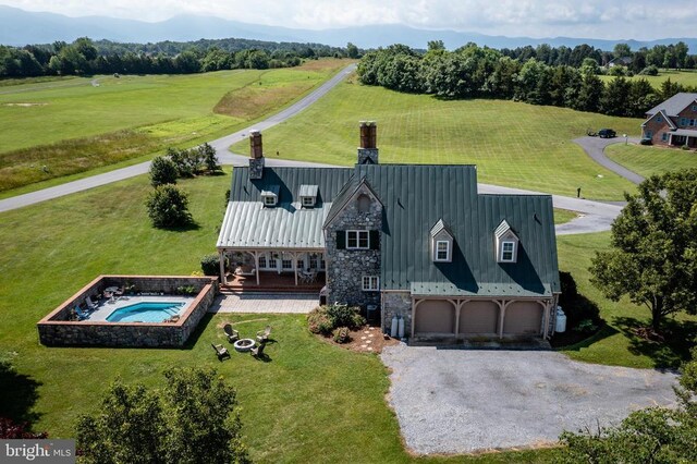 aerial view of property and surrounding area