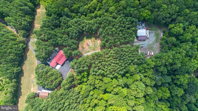 362 Dell Perkins Rd, Louisa, VA 23093 - aerial view of property and surrounding area with a forest