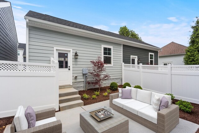 3251 Preston Shore Dr Unit 18E, Rockingham, VA 22801 - fenced backyard with an outdoor hangout area and a patio area