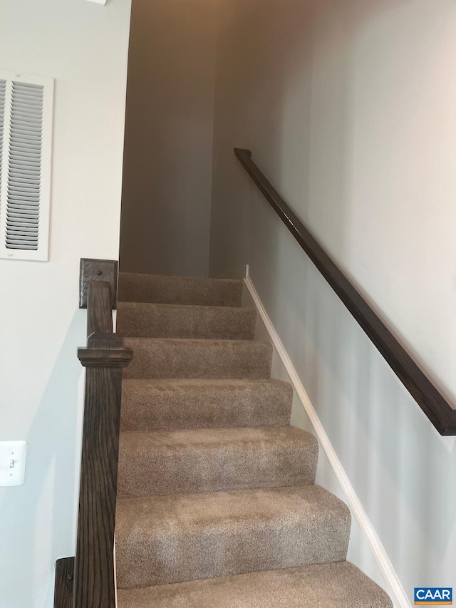 stairway with visible vents