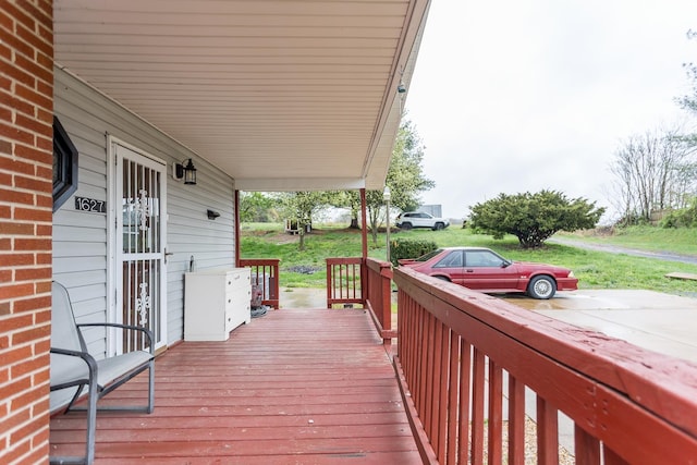 1627 Barbershop Rd, Edinburg, VA 22824 - wooden deck featuring a porch