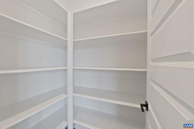 view of storage area
