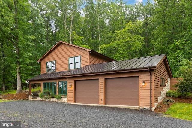 103 Castleton Ford Rd, Castleton, VA 22716 - view of front of home with a standing seam roof, metal roof, and stone siding