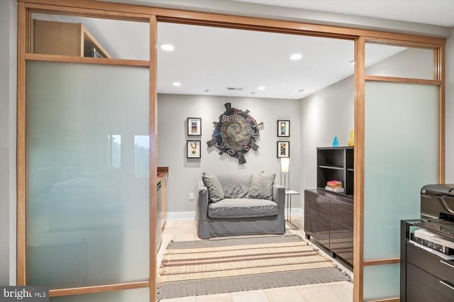 103 Castleton Ford Rd, Castleton, VA 22716 - office with recessed lighting, baseboards, and light tile patterned floors