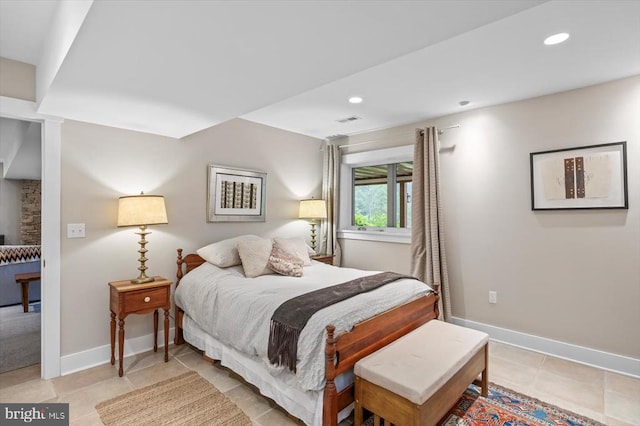103 Castleton Ford Rd, Castleton, VA 22716 - bedroom with baseboards, recessed lighting, and light tile patterned floors