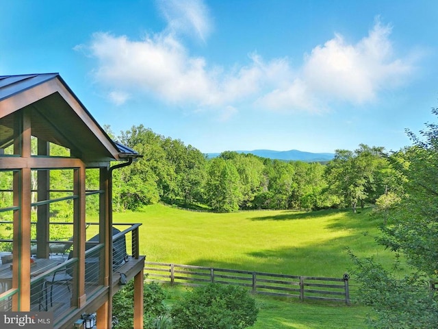 103 Castleton Ford Rd, Castleton, VA 22716 - view of yard with a forest view