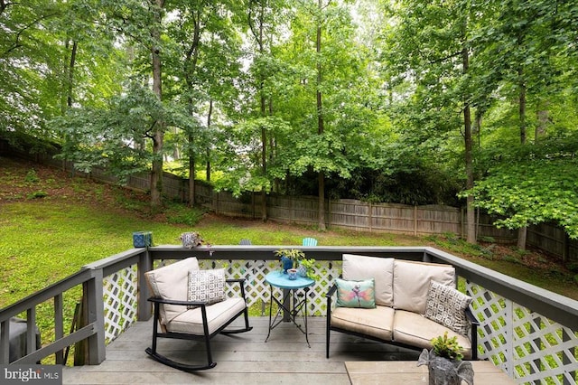 1218 Heatherbrook Ct, Fredericksburg, VA 22407 - deck with an outdoor hangout area