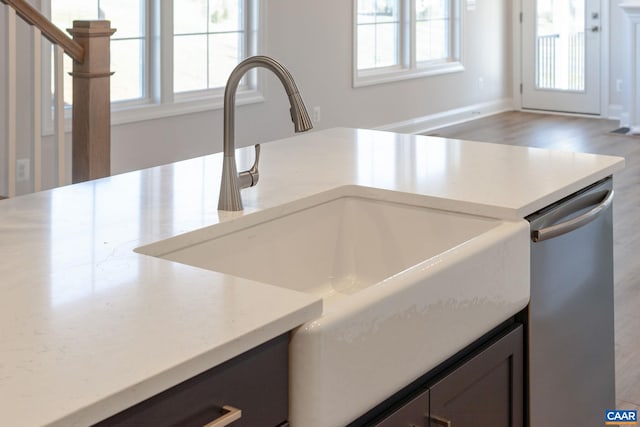 403 Bayberry Ln, Zion Crossroads, VA 22942 - kitchen view of a sink and stainless steel dishwasher
