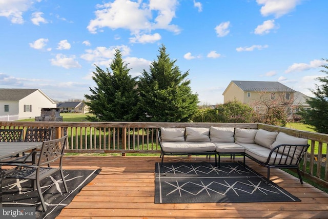114 Wanda St W, Stanley, VA 22851 - deck with an outdoor hangout area