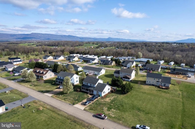 114 Wanda St W, Stanley, VA 22851 - aerial view of residential area featuring a mountainous background