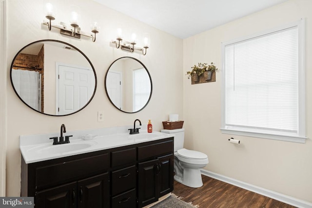 114 Wanda St W, Stanley, VA 22851 - full bathroom featuring double vanity and wood finished floors
