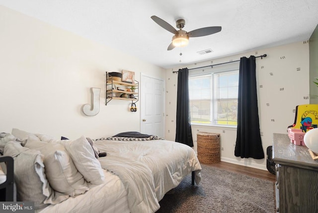 114 Wanda St W, Stanley, VA 22851 - bedroom featuring wood finished floors and a ceiling fan