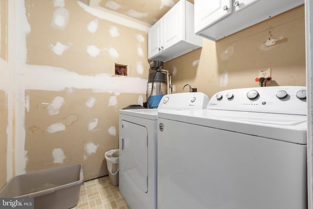 11404 Warner Dr, Fredericksburg, VA 22407 - laundry room with cabinet space and separate washer and dryer