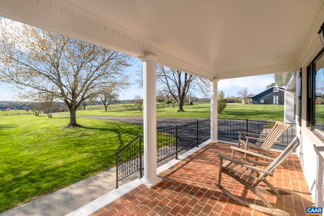 912 Shores Rd, Palmyra, VA 22963 - view of patio / terrace featuring a porch